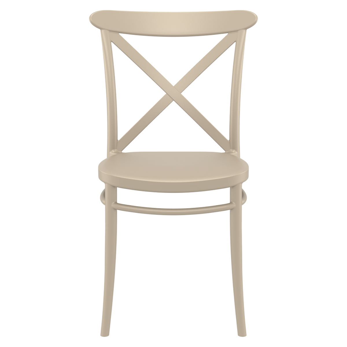 ST CROSY Taupe design Műanyag kültéri szék
